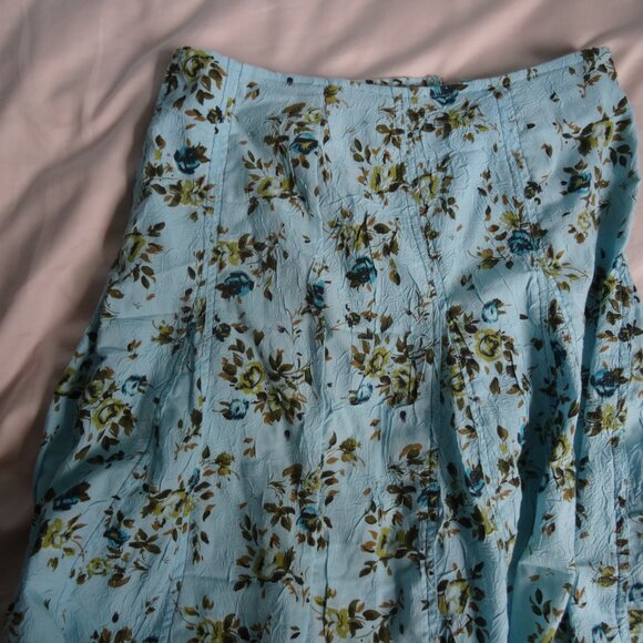 womens vintage stunning midi Point Zero floral size 3/4 skirt - Picture 2 of 8